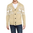 thumbnail image 1 of FYDUU Men's Cardigan Sweater Coat Mens Cardigans Autumn Winter Outdoor Casual Style Christmas Themed Printed Sweater Coat Stylish Work Sweaters, 1 of 5