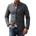 thumbnail image 1 of FYDUU Men's Cardigan Sweaters Mens Autumn Winter Cardigans Button Down Sweater Outwear Solid Color Casual Sweater Coat Soft Comfy Sweaters, 1 of 5