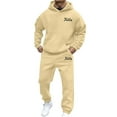 thumbnail image 1 of FYDUU Men's Hoodie Sweatsuit Sets Men's Tracksuit 2 Piece Hoodies Casual Sweat Suits For Men Fall Winter Sweatshirts Athletic Sweatsuits Set Zip Pullover Sweatshirts, 1 of 4