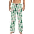 thumbnail image 1 of FYDUU Men's Pajama Pants Mens Christmas Pajamas Pants Casual Bottoms Sleepwear Home Wear With Drawstring Pockets Christmas Pants Commuting Work Pants, 1 of 6