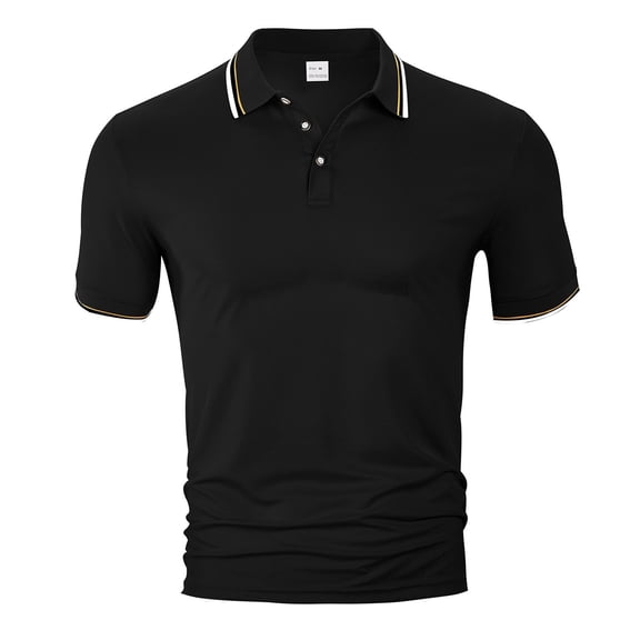 FYDUU Men's Polo Shirts Fashion Short Sleeved Golf Shirt Mens Shirts Summer Loose Casual Breathable Lapel Tops Stylish Pullover Shirt