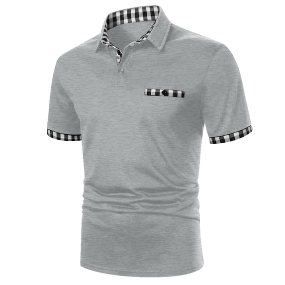 FYDUU Men's Vintage Polo Shirts Men Spring Summer Fashion Loose Lapel Printed Short Sleeve T Shirts Polo Shirt Top Fall Basic Polo Shirt
