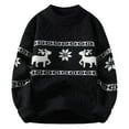 thumbnail image 1 of FYDUU Mens Christmas Sweater Autumn Winter Casual Sweater Knitted Pullover Xmas Holiday Long Sleeve Sweaters Men's Crewneck Sweater Fashion Golf Sweaters, 1 of 4