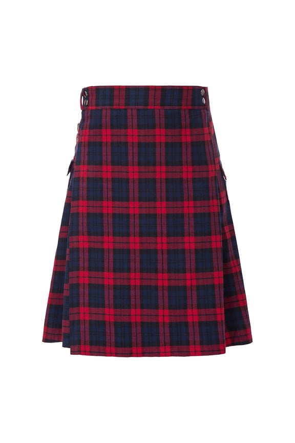 Mens Classic Fit Pants Tartan Utility Kilts For Men Fashion Scottish Traditional Style Kilt Plaid Contrast Color Pocket Pleated Skirt Soft Baggy Sweatpants