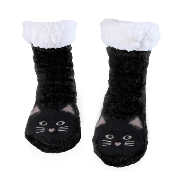 FYDUU Slipper Socks for Women Women Fuzzy Slipper Socks Cute Animal Cat Winter Warm Soft Cozy Fluffy Slipper Socks Cozy Warm Socks