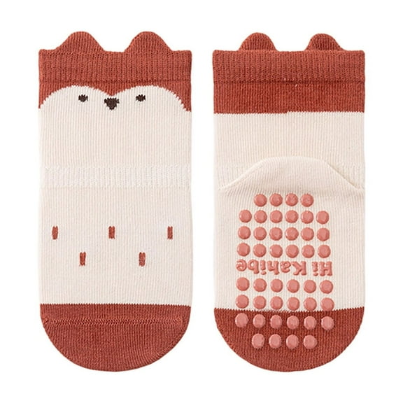 FYDUU Soft Baby Socks For Toddlers And Breathable Kids Socks Learning Walking Socks Cute Cartoon Mid Crew Home Floor Socks For Boys Girls Cute Kids Clothes 6-12 Months
