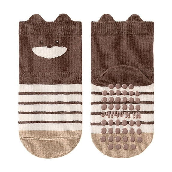 FYDUU Soft Baby Socks For Toddlers And Breathable Kids Socks Learning Walking Socks Cute Cartoon Mid Crew Home Floor Socks For Boys Girls Handsome Fashion 1-3 Years