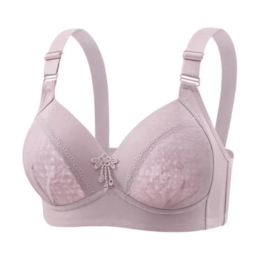 FYDUU Strapless Bras for Women Thin Large Size Women Push Up Bra No Underwire Senior Bra With Snaps Breathable Bras Smoothing Everyday Bra