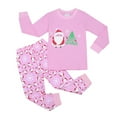 thumbnail image 1 of FYDUU Toddler Baby Boy Clothes Little Girls Christmas Pajamas Sets Cartoon Print Sleepwear Long Sleeve Pants Soft Nightwear Kids Clothes,Pink,18-24 Months, 1 of 7