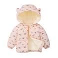 thumbnail image 1 of FYDUU Toddler Boys Girls Winter Coat Cute Print Hooded Down Jacket Kids Thicken Warm Coat Outerwear Thermal Fashion Puffer Jackets Comfort Sport Wear, 1 of 9