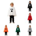 thumbnail image 1 of FYDUU Toddler Boys Halloween Ghost Cloak Cape Hooded Tops with Black Pants 2 Piece Outfit Set Kids Holiday Casual Clothes, 1 of 9