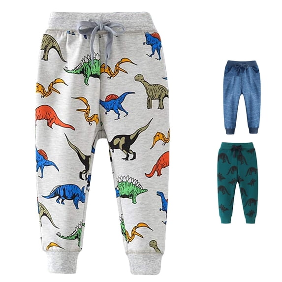 FYDUU Toddler Boys Sweatpants Kids Athletic Jogger Pants Elastic Waist Drawstring Pull On Casual Pants Soft School Active Sweatpants Versatile Slacks 18-24 Months