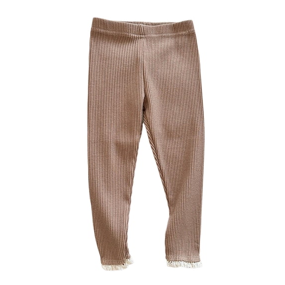 FYDUU Toddler Girls Leggings Solid Color Kids Long Pants Basic Leggings Comfortable Stretch Soft Leggings Tights Pants Girls Leggings Fashion Clothes