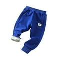 thumbnail image 1 of FYDUU Toddler Kids Baby Boys Pants Casual Athletic Jogger Pants Lined Sweatpants Winter Thick Warm Long Trousers Versatile Pant 2-3 Years, 1 of 9