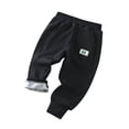 thumbnail image 1 of FYDUU Toddler Kids Baby Boys Pants Casual Athletic Jogger Pants Lined Sweatpants Winter Thick Warm Long Trousers Versatile Pant 6-7 Years, 1 of 3