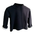 thumbnail image 1 of FYDUU Toddler Kids Baby Girl Boy Turtleneck Long Sleeve Thermal Shirts Solid Color Warm Shirt Blouse Autumn Winter Base Tops Comfort Handsome 6-7 Years, 1 of 6
