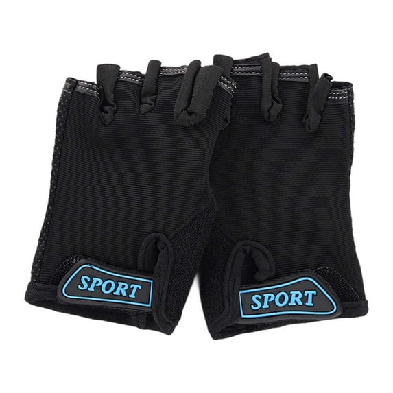 FYDUU Toddler Kids Bike Gloves Outdoor Sports Cycling Gloves Kids Half Finger Fingerless Workout Gloves Breathable Fashionable Cute 6-12 Years