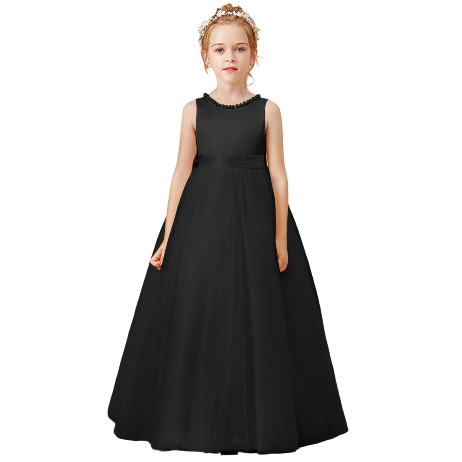 Fyduu Kids Trendy Girls Dresses For Parties Everyday Wear Stylish Comfortable Young Fashion Dresses Casual Sundress Cute School Clothes 13-14 Years,