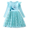 thumbnail image 1 of FYDUU Toddler Tutu Dress Little Girls Fall Winter Long Sleeve Holiday Party Tulle Dresses Fall Casual Sundress 3-4 Years, 1 of 8