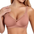 thumbnail image 1 of FYDUU Wireless Bras For Women Plus Size Seamless Jelly Thin Big Show Small Sports Sagging Bra Comfort Women Everyday Bra /Pink, 1 of 3