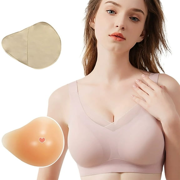 FYDUU Wireless Bras For Women Post Bra For Cancer Purpose Prosthesis Comfortable Post-Mastectomy Bras With Removable Comfort Soft Everyday Bra /Pink