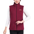 thumbnail image 1 of FYDUU Women's Classic-Fit Sleeveless Polar Soft Vest Stand Collar Warm Winter Vest Coat Cozy Lightweight Zip Up Jackets Vests Coats Fashion Clothes, 1 of 4