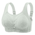 thumbnail image 1 of FYDUU Women's Plus Size Gathered Sagging Big Chest Showing Small Beauty Back Side Collection Bra Womens Bralettes Everyday Bra /Light Green, 1 of 8