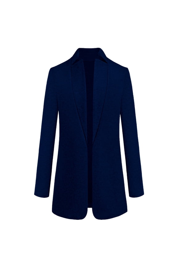 Women's Winter Overcoat Fashionable Coat Autumn Winter Elegant Solid Color Stand Collar Mid-Length Trench Coats Outerwear Soft Outerwear Coats