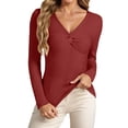 thumbnail image 1 of FYDUU Womens Sweaters Elegant Solid Color Knit Collar Slim Fit Long Sleeve Pullover Sweater Casual Wear Everyday Basic Layering Tops Fashion Knit Sweater, 1 of 5