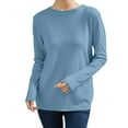 thumbnail image 1 of FYDUU Womens Winter Fall Sweaters Knit Pullover Sweater Casual Loose Fit Ribbed Long Sleeve Knit Top Soft Comfortable Round Neck Basic Tunic Tops Versatile Sweaters, 1 of 4