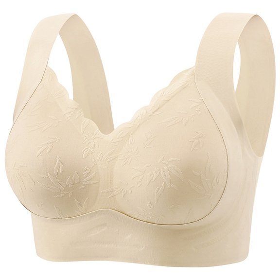 FYDUU Womens Wireless Bras Women Casual Thin Breathable Top Bra Underwear Without Steel Ring Gathering Soft Everyday Bras