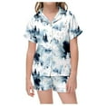 thumbnail image 1 of FYEGRE 2024 Festive Girls Christmas Pajama Set Long Sleeve Top and Comfy Bottoms Playwear Outfit for Holiday Season Family Matching Party Light Pink 12-13 Years, 1 of 6