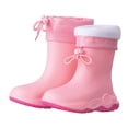 thumbnail image 1 of FYEGRE Boys Rain Boots All Season Outdoor Footwear For Kids Durable Garden Play Shoes Comfortable Easy On Design Pink 7-8, 1 of 2