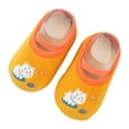 thumbnail image 1 of FYEGRE Breathable Early Education Indoor Sneakers For Toddlers Flexible Sole Development Walking Shoes Boys Girls Non- Lightweight Design Orange 3-6 Months, 1 of 6
