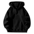 thumbnail image 1 of FYEGRE Business Casual Travel Ladies' Hoodie Unisex Zip Front Hooded Sweatshirt Loose Fit Streetwear Casual Pullover Comfortable Athleisure Top Black L, 1 of 2