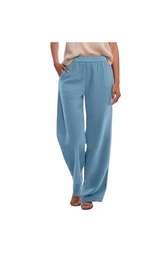 Chenille Women's Casual Pants Women's Everyday Casual Long Pants for Summer Wear with Versatile Design and Easy BU2 XXL