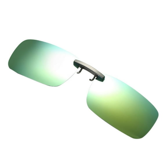 FYEGRE Detachable Night Driving Clip On Sunglasses with Metal Polarized for Enhanced and Mint Green