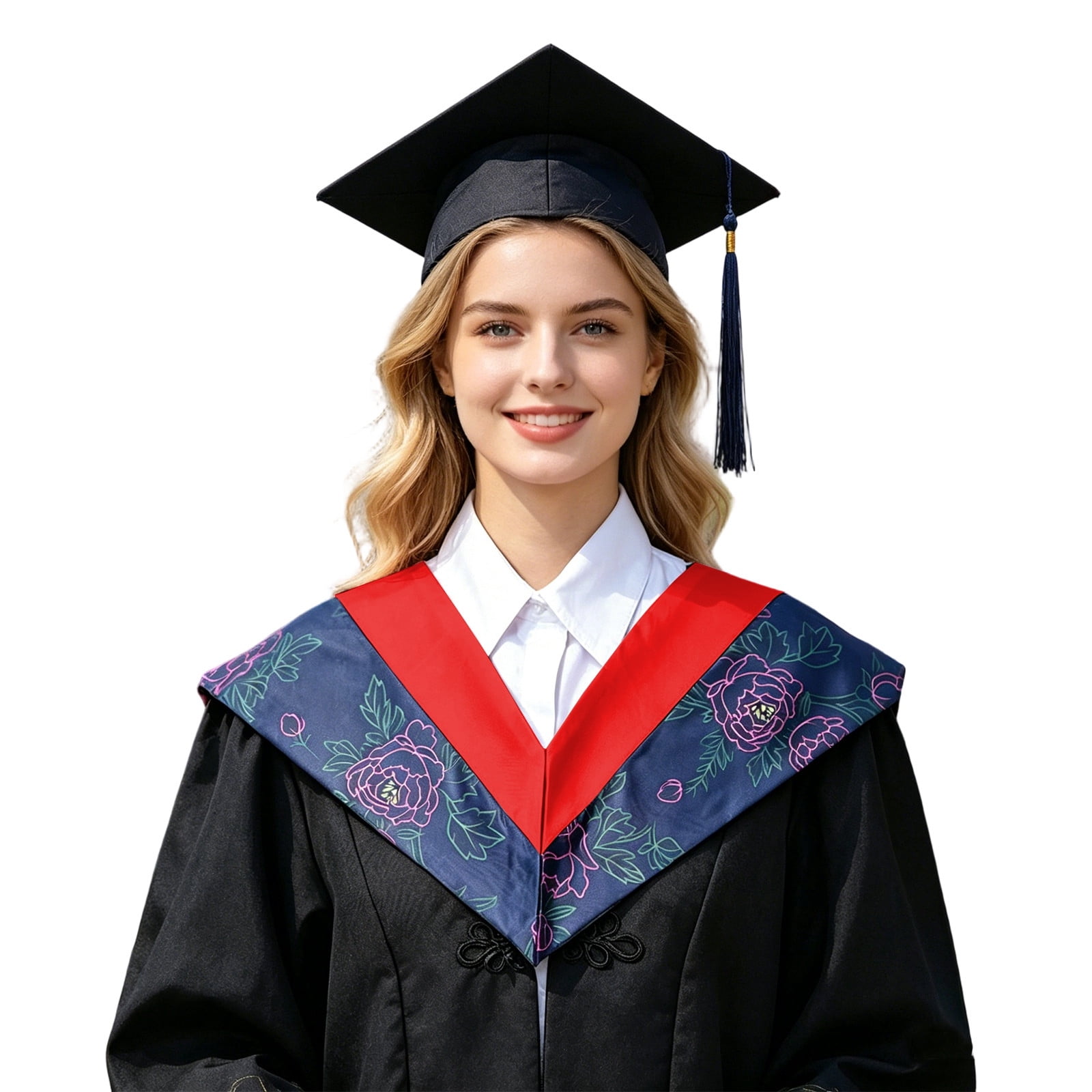 Graduation Collar Color FYEGRE Elegant Classic Academic Graduation Hood Stole Shawl Collar ...
