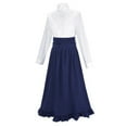 thumbnail image 1 of FYEGRE Elegant Women's Two Piece Gown Historical for Themed Events and Fair Attire Blue S, 1 of 2