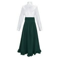 thumbnail image 1 of FYEGRE Elegant Women's Two Piece Gown Historical for Themed Events and Fair Attire Green XL, 1 of 2