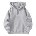 thumbnail image 1 of FYEGRE Fall Outerwear Ladies' Hooded Sweatshirt Unisex Zip Front Hooded Sweatshirt Loose Fit Streetwear Casual Pullover Comfortable Athleisure Top GY1 XXL, 1 of 2