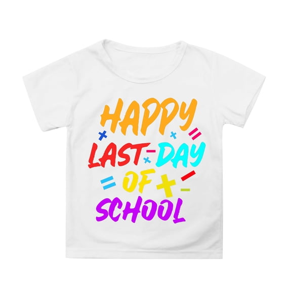 FYEGRE Girls Casual Graduation T-Shirt, Kids Academic Celebration Short Sleeve Tee, Youth Top for School Ceremony, Party Gathering and Everyday Outfit White 6-7 Years