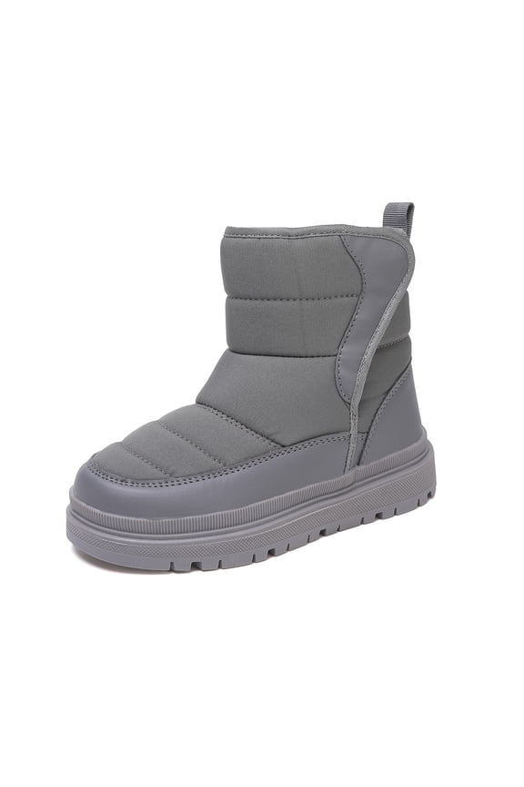 Girls Winter Boots With And Thick Sole For Cold Weather Outdoor Activities And Everyday Wear Grey 13.5-14 Years