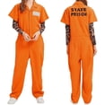 thumbnail image 1 of FYEGRE Halloween Orange Prison Jumpsuit Costume for Women And Men Classic Character Dress-Up Apparel Performance Fashionable Jumpsuit Orange XXL, 1 of 9