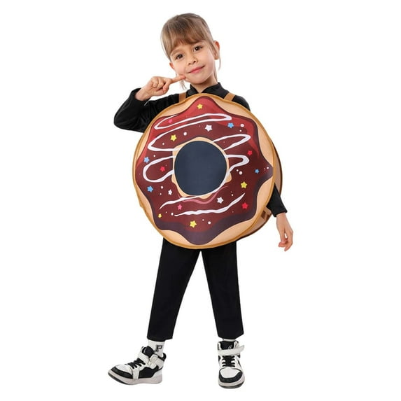 FYEGRE Kids Halloween Food Themed Role Playing Dress For School Parties Stage Performance And Special Events Khaki 12-13 Years