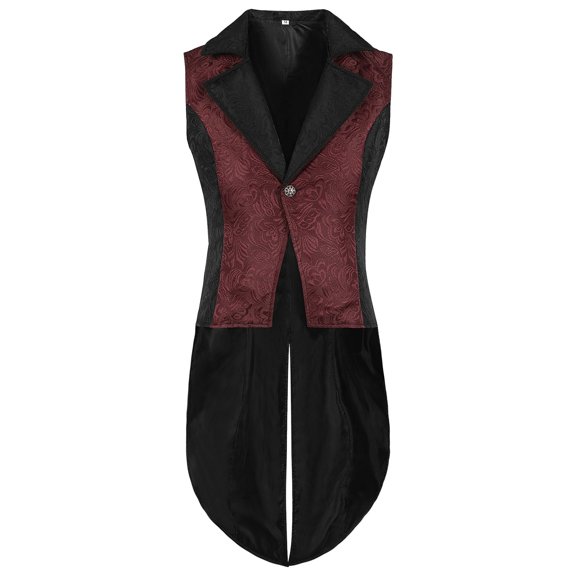 FYEGRE Men's Formal Vest for Fair Events Historical Themed Parties and Halloween Celebrations Elegant Sleeveless Garment L