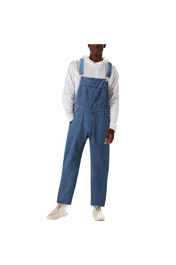 Mens Straight Leg Regular Fit Jeans Men's Minimalist Washed Denim Jeans with Cat Whisker Brushed Texture Comfortable Slim Fit Trousers for Everyday Casual Wear Dark Blue XXL