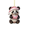 thumbnail image 1 of nTRIUQJ Panda Christmas Ornaments for Tree, Cute Acrylic Hanging Decorations, Unique Animal Theme Holiday Decor for Home A, 1 of 5