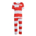 thumbnail image 1 of FYEGRE Prisoner Halloween Outfit For Themed Parties Events And Festivals Performance Attire Dress Up Red L, 1 of 2