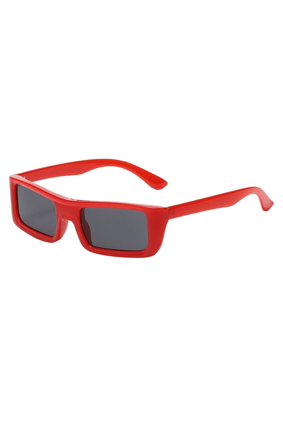 Retro Fashion Street Style Unisex PC Frame Sunglasses for Women Men with Classic Design Red